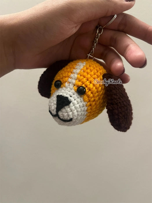 Crochet Beagle Buddy Keychain