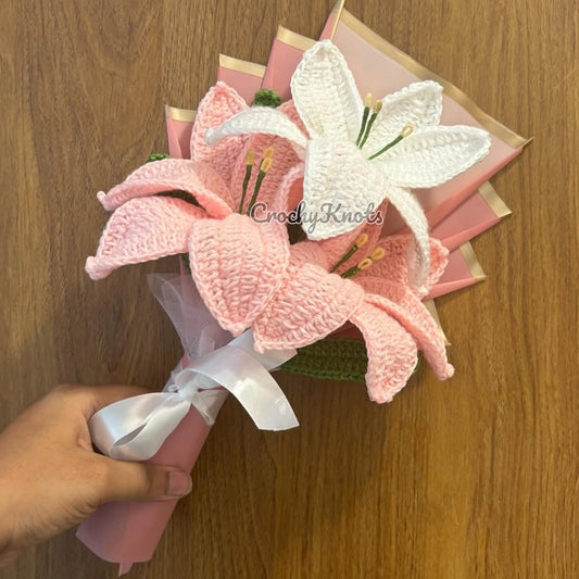 Cotton Candy Lilies Bouquet