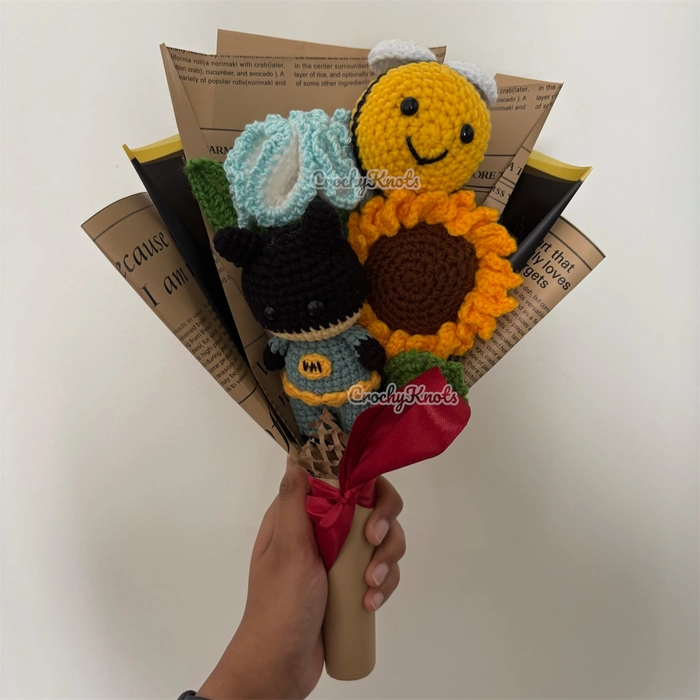 Crochet Sunny Heroes Bouquet