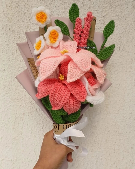 Crochet Lily Love Bouquet