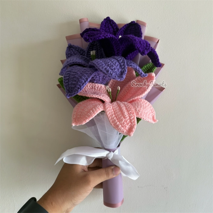 Lavender kiss Bouquet | Purple, lavender and pink lily