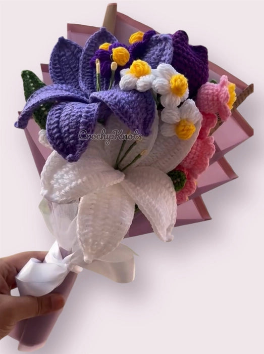 Purple Perfection Lily bouquet