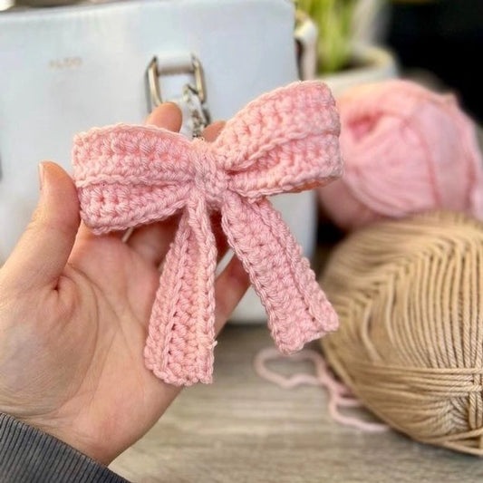 Crochet Long Bow Keychains/Charms