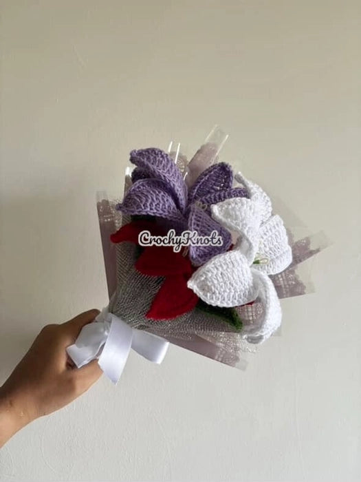 Crochet Lilies Bouquet