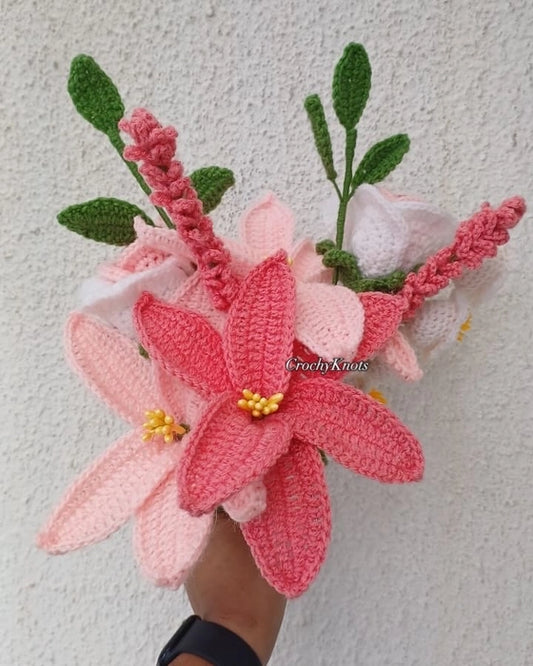 Crochet Lily Love Bouquet