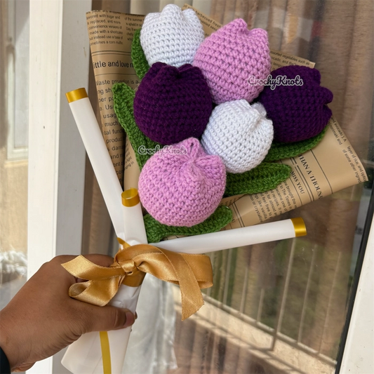 Crochet Velvet Dusk Bouquet