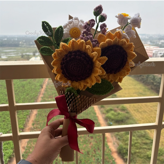 Golden Harmony Bouquet | Big sunflowers