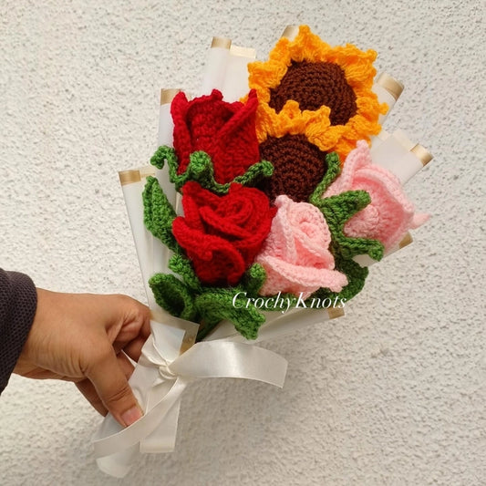 Crochet Vibrant Bouquet