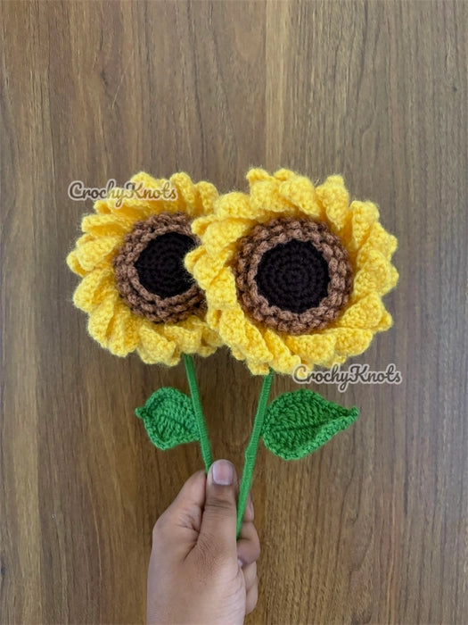 Crochet Double Layered Sunflower