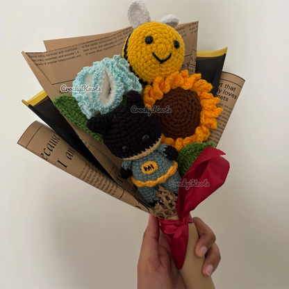 Crochet Sunny Heroes Bouquet