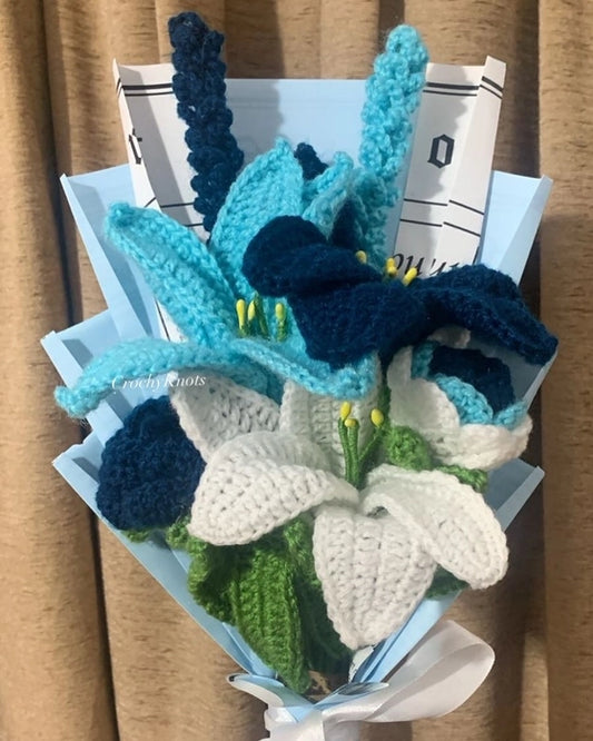 Turquoise Tango Lily Bouquet