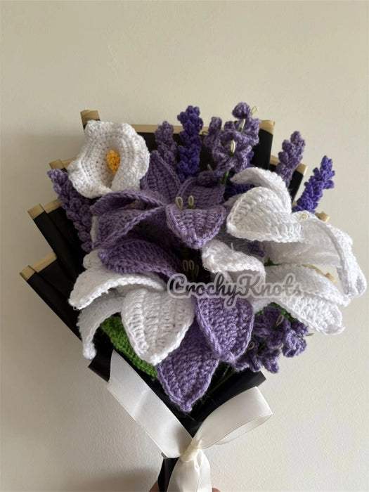 Lavender Reverie | Bouquet | Lilies, Lavender sticks, forget me nots| Lilac, purple