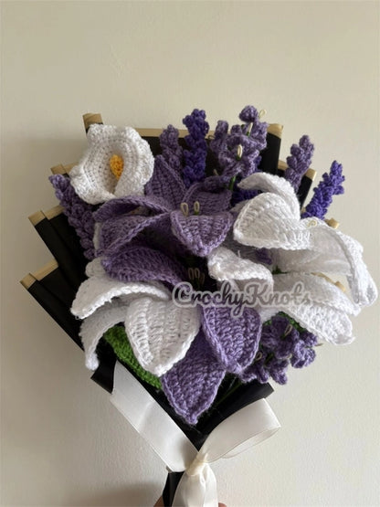 Lavender Reverie | Bouquet | Lilies, Lavender sticks, forget me nots| Lilac, purple