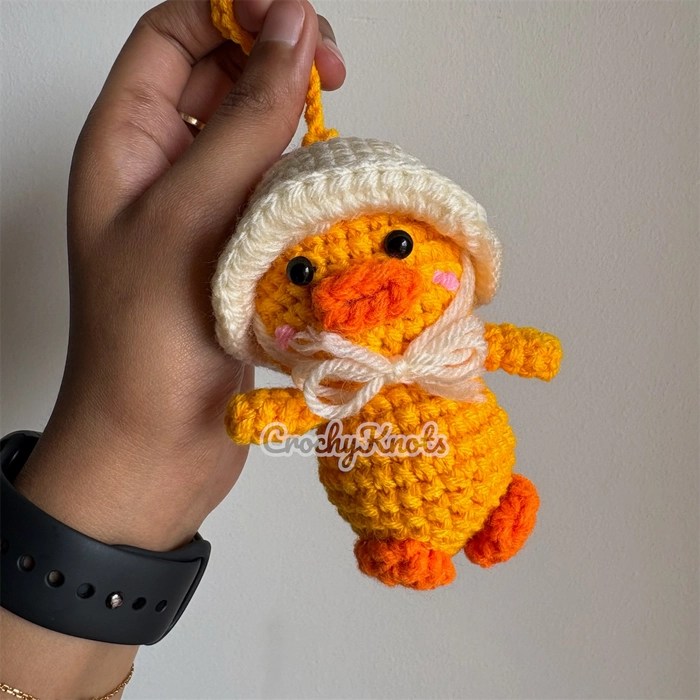 Quacky Crochet Duck Charm