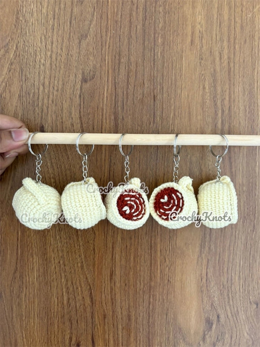 Crochet Tea Cup Keychain