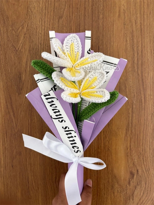 Crochet Champa Flowers Bouquet