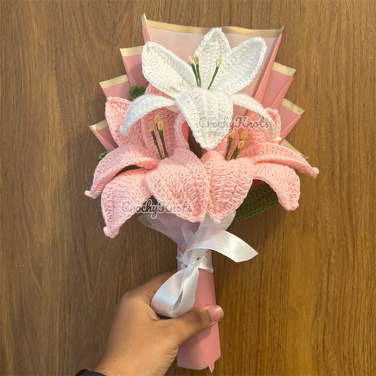 Cotton Candy Lilies Bouquet