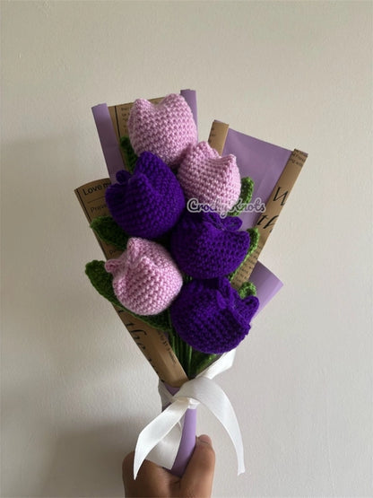 Crochet Tulips Bouquet