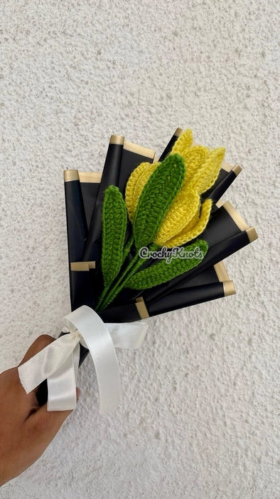 Crochet Tulips Bouquet