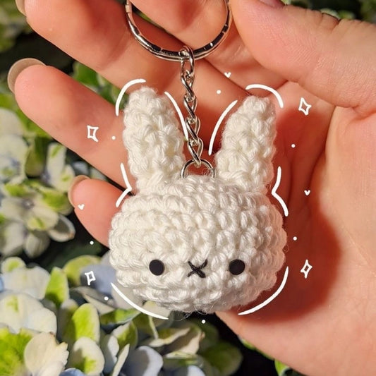 Crochet Miffy Bunny Keychain