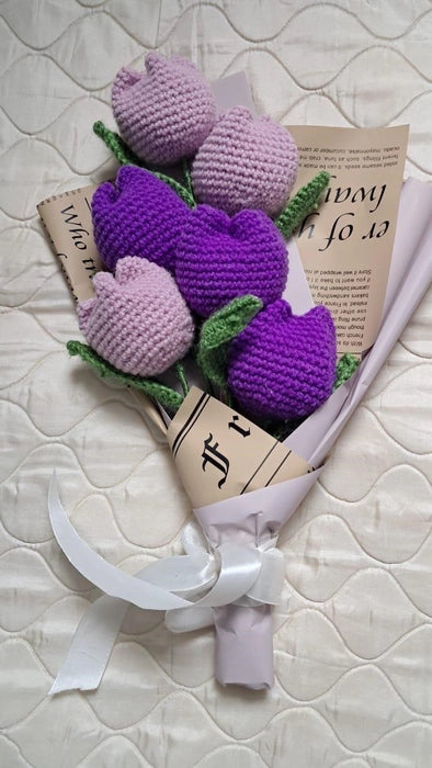 Crochet Tulips Bouquet
