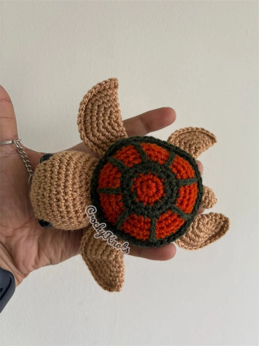 Crochet Turtle Pal Keychain