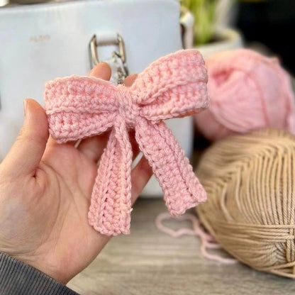 Crochet Long Bow Keychains/Charms