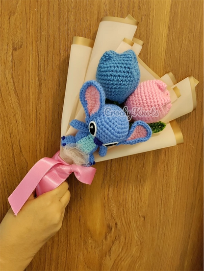 Stitch in Bloom Bouquet🎀✨