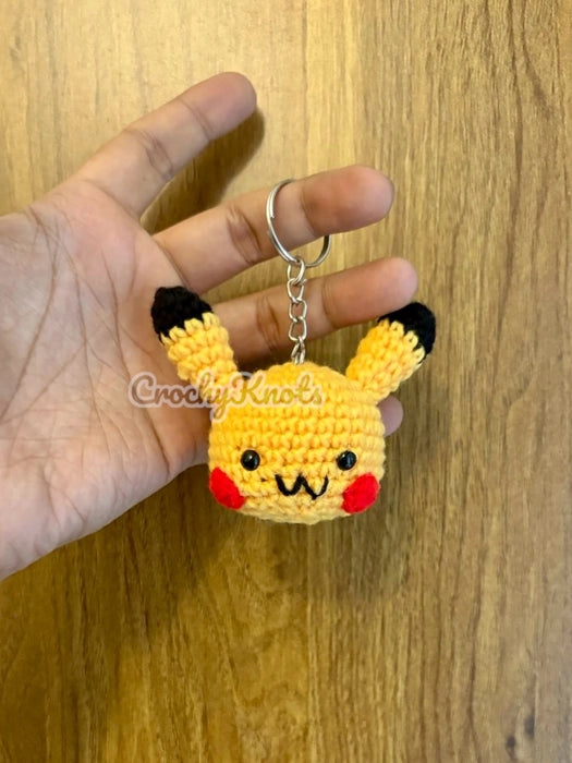 Crochet Pikachu Keychain