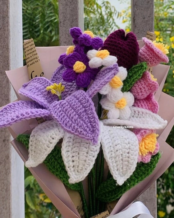 Purple Perfection Lily bouquet