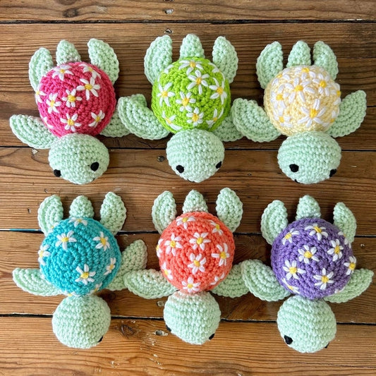 Crochet Turtle Keychain