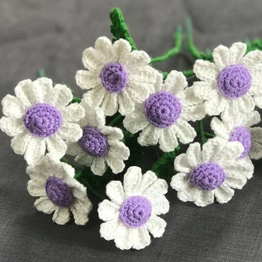 Crochet Purple Daisy