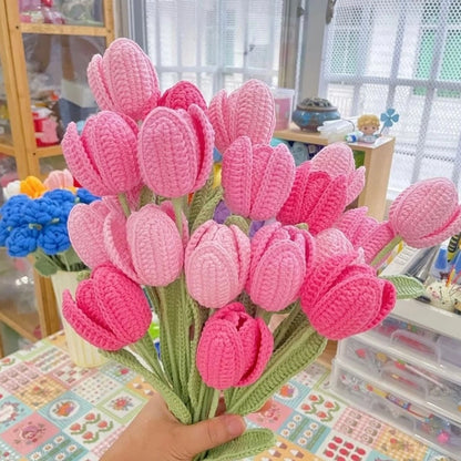 Crochet Petal Tulips