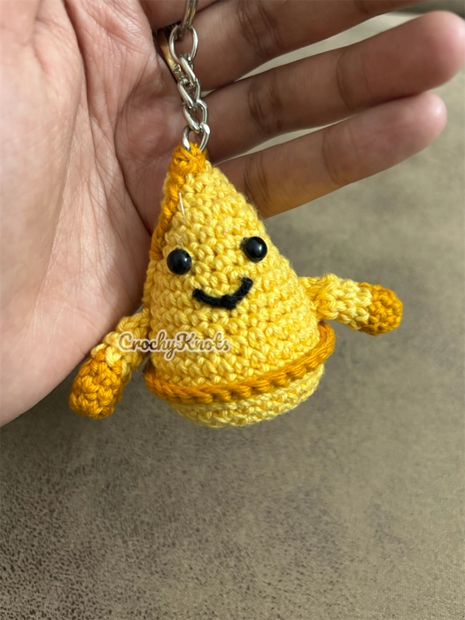 BUY 2 GET 1 Cute crochet Samosa keychain