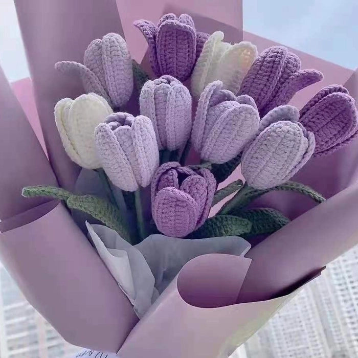 Crochet Petal Tulips