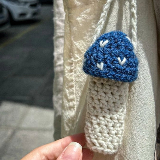 Crochet Mushroom Lipbalm Holder