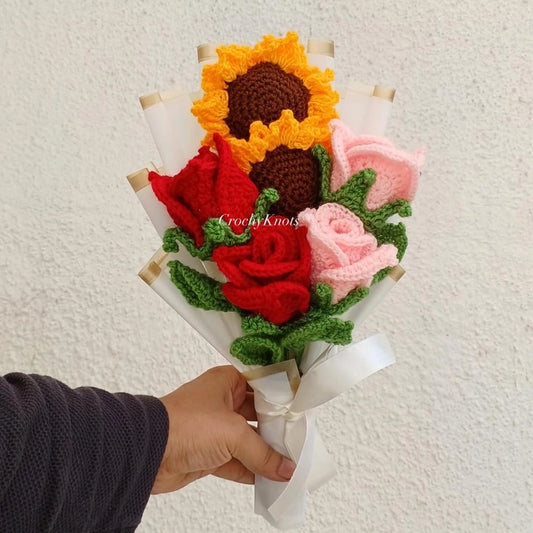 Crochet Vibrant Bouquet