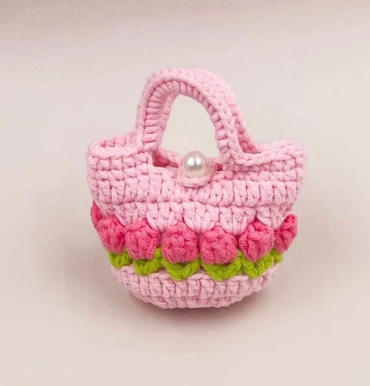 Crochet Purse Style Tulip Airpod Cover