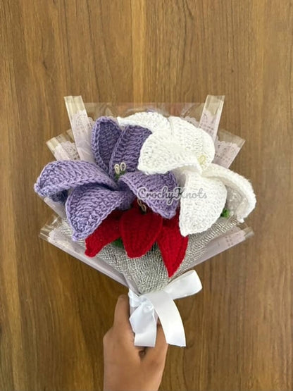 Crochet Lilies Bouquet