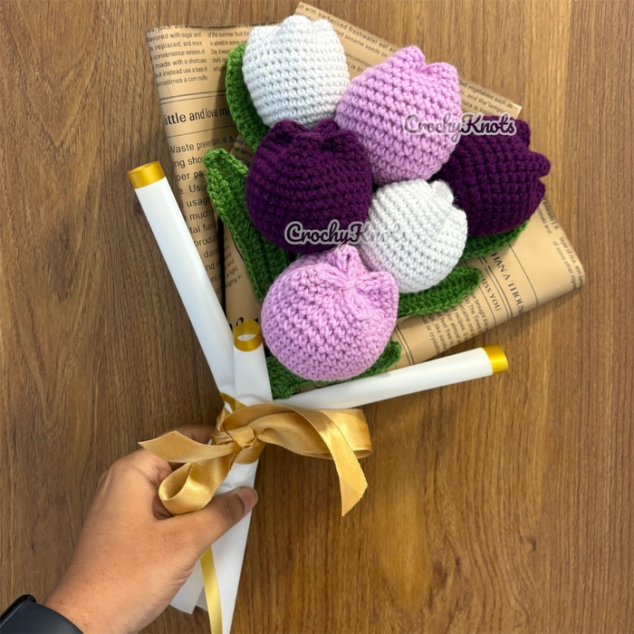 Crochet Velvet Dusk Bouquet