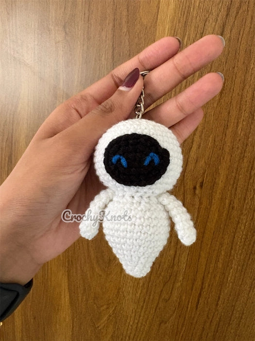 Cute crochet Eva keychain