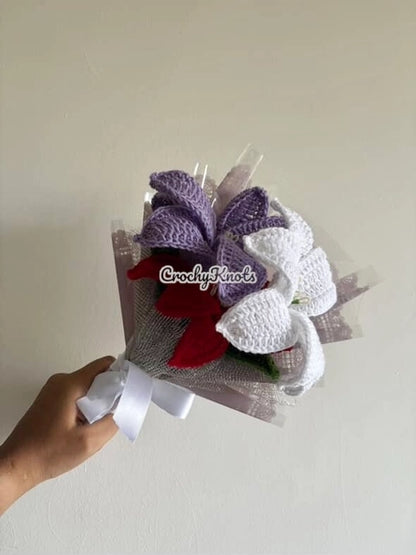 Crochet Lilies Bouquet