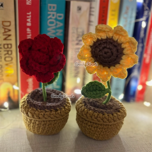 Pot of Happiness | Crochet Little Flower Pots