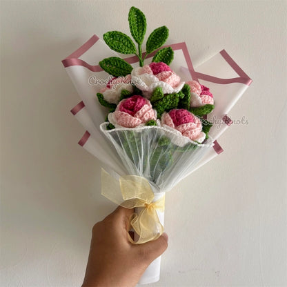 Rosette Bloom Bouquet | Pink roses