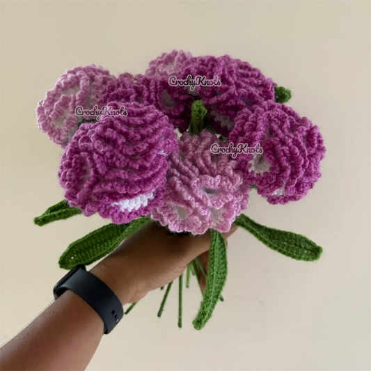 Crochet Forever Lavender Carnations