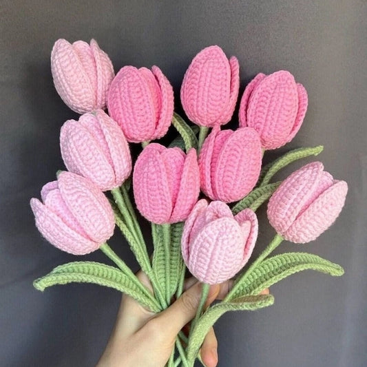 Crochet Petal Tulips