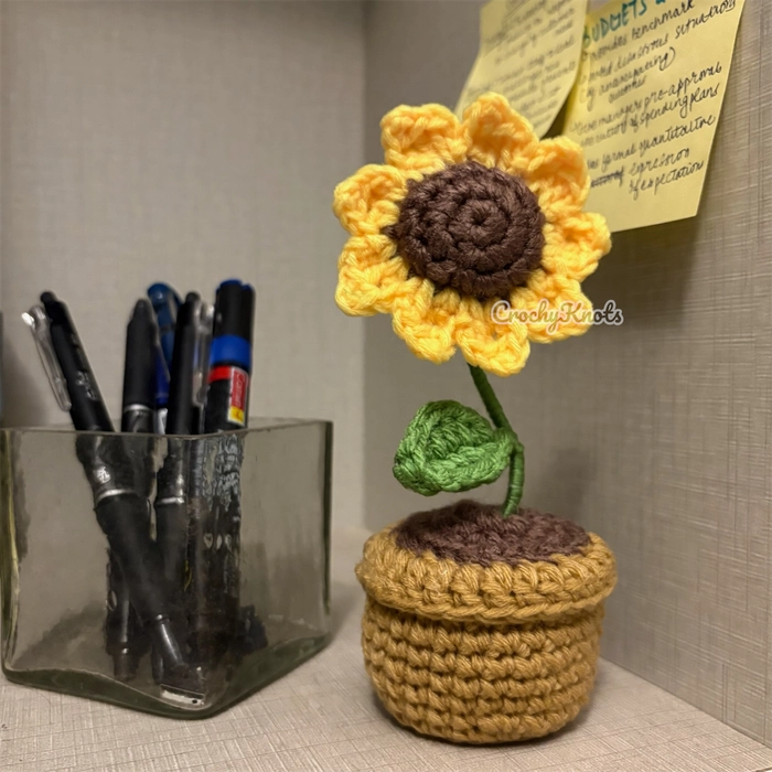 Pot of Happiness | Crochet Little Flower Pots