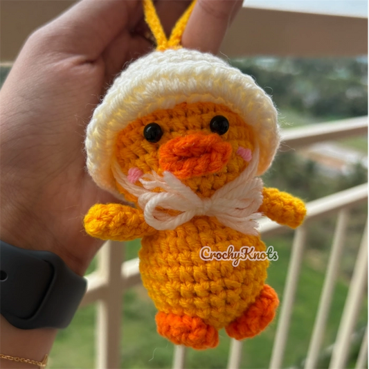 Quacky Crochet Duck Charm