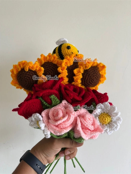 Crochet Sunny Bloom bunch 2