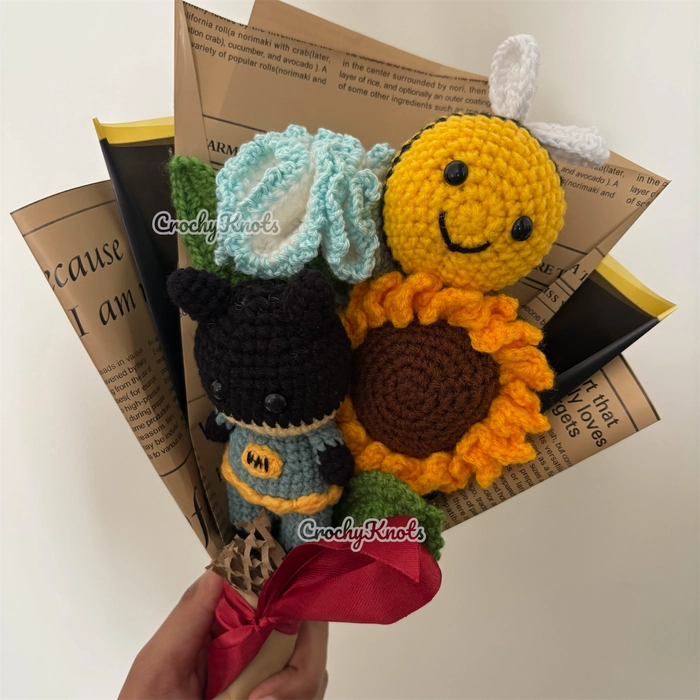 Crochet Sunny Heroes Bouquet